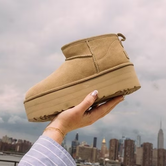 UGG Ultra Mini Platform Boots NEW! Chestnut! Women's 8 AUTHENTIC UGGS! - Picture 8 of 15